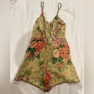 Zimmermann Yellow Floral Romper
